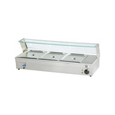 Vitrină caldă de prezentare, Bain Marie, 3xGN1/2, Beckers